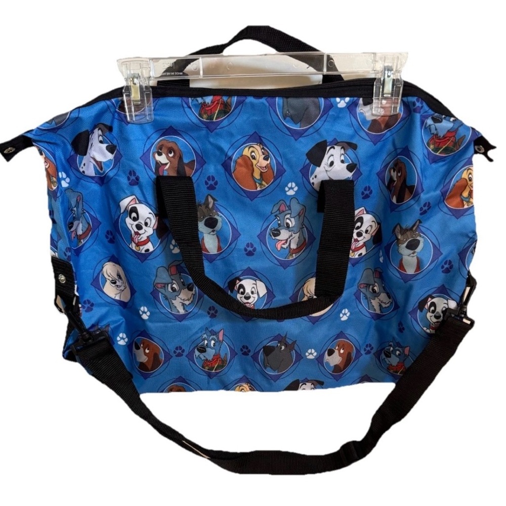 Disney dogs overnight beach tote bag